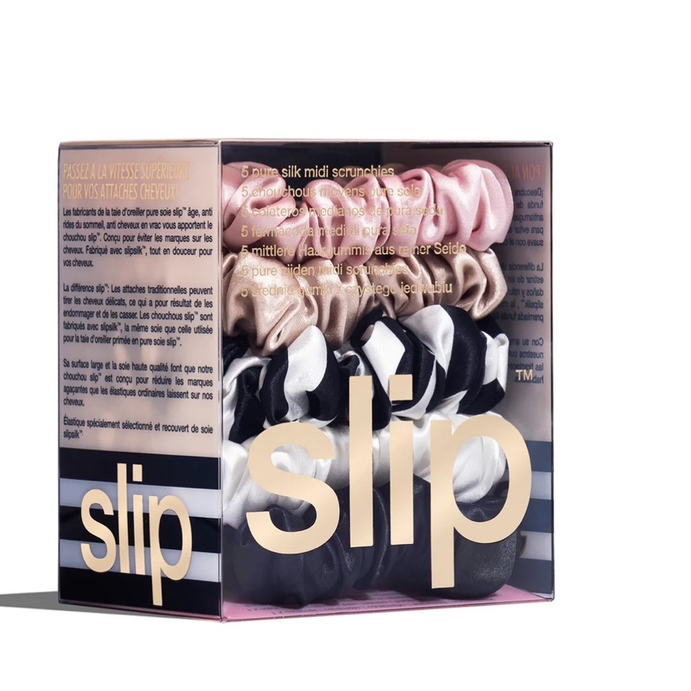 slip Midi Scrunchie Original Mix Set of 5 - Picture 8 of 8